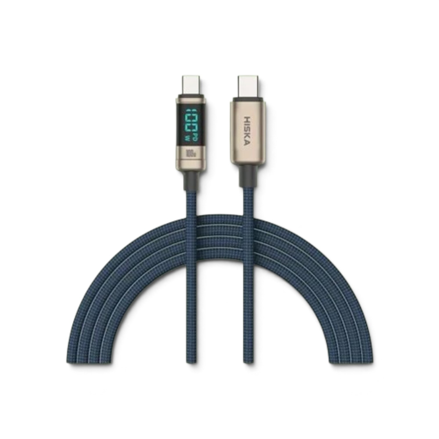 کابل شارژ دو سر تایپ سی هیسکا مدل LX-20CC توان ۱۰۰ وات طول ۱ متر