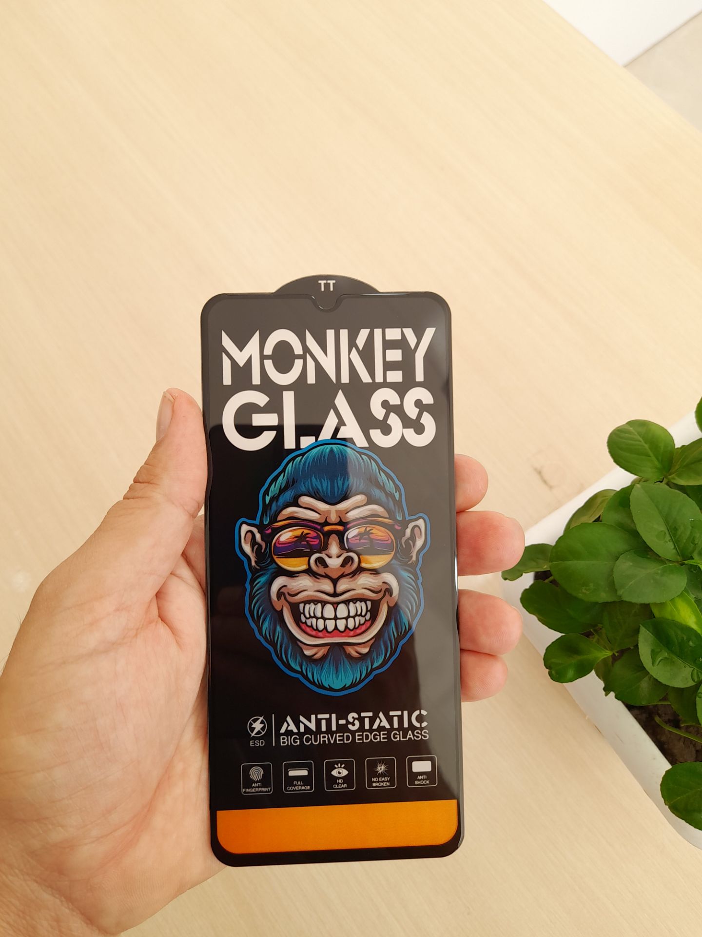 گلس شیشه ای اورجینال مانکی سامسونگ Galaxy A22 5G آنتی استاتیک