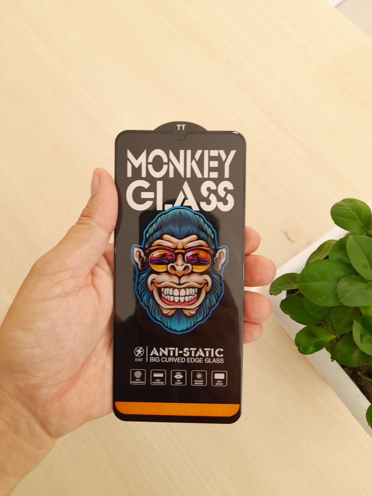 گلس شیشه ای اورجینال مانکی سامسونگ Galaxy A07 4G آنتی استاتیک