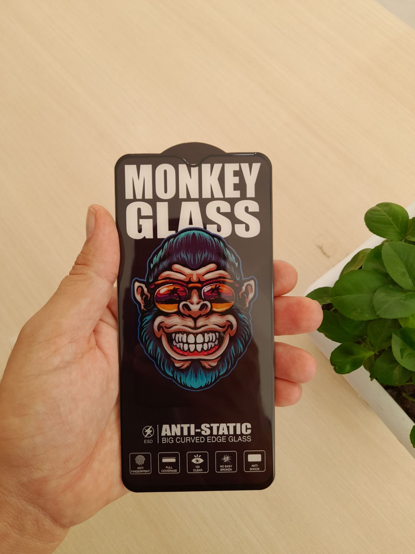 گلس شیشه ای اورجینال مانکی سامسونگ  Galaxy A20S  آنتی استاتیک