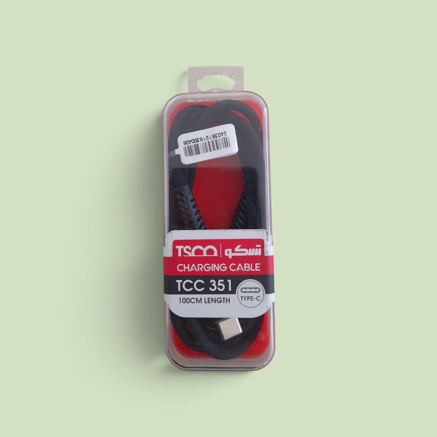 کابل شارژ تایپ سی تسکو مدل TCC 351 طول 1 متر