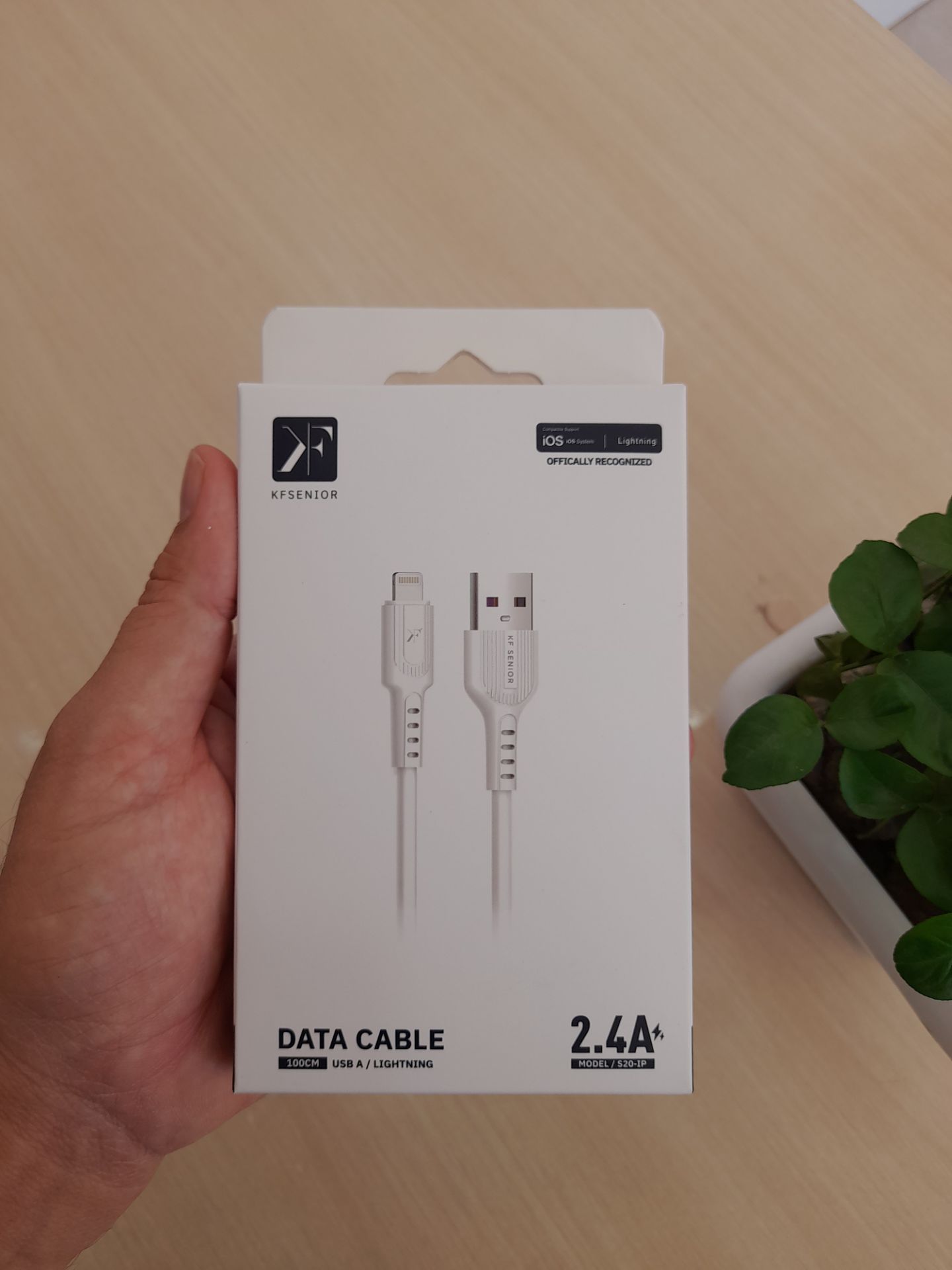 کابل شارژ لایتینینگ کی اف سنیور s20-ip