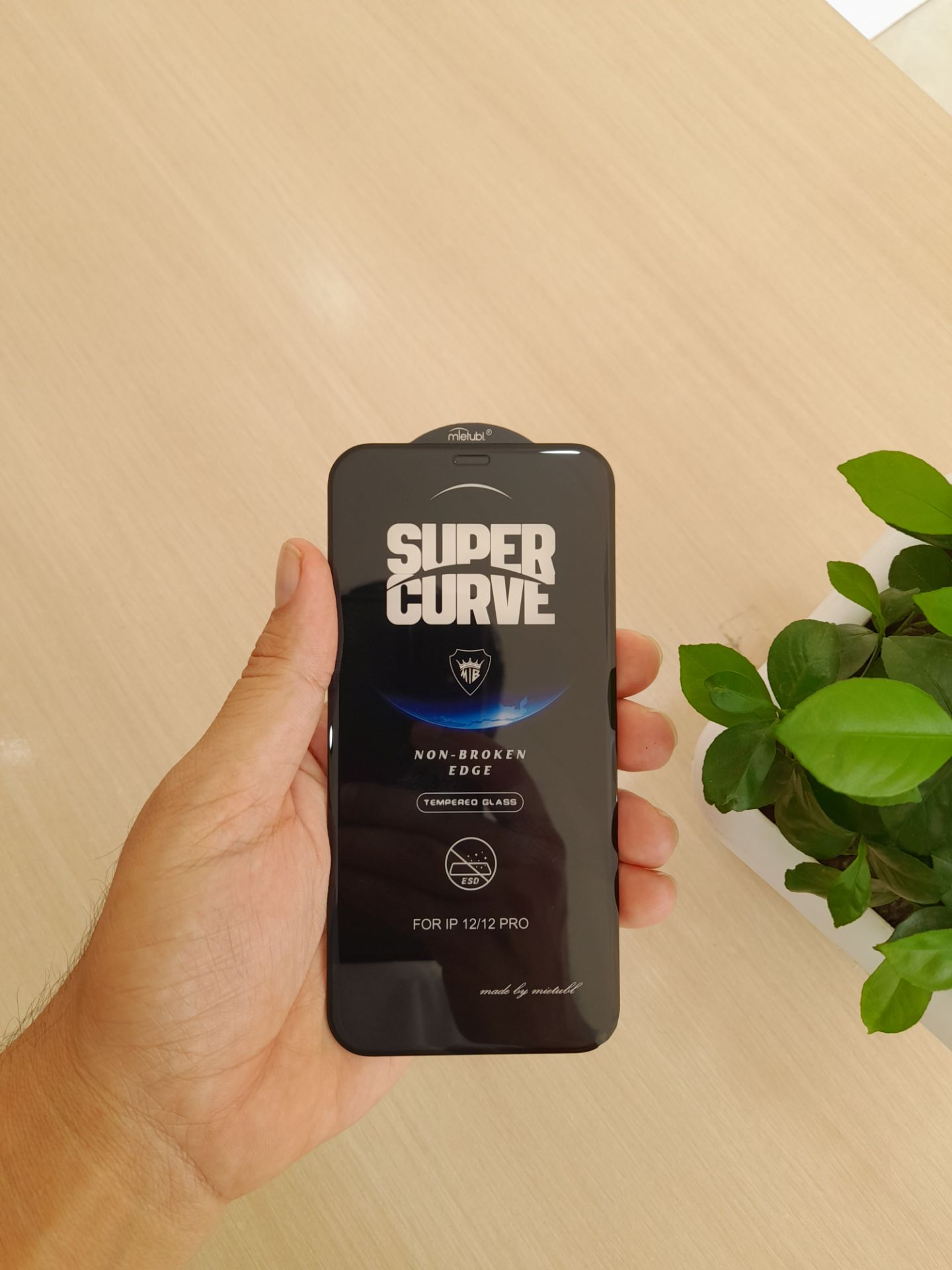 گلس شیشه ای Super Curve میتوبل iphone 12 / 12 Pro آنتی استاتیک